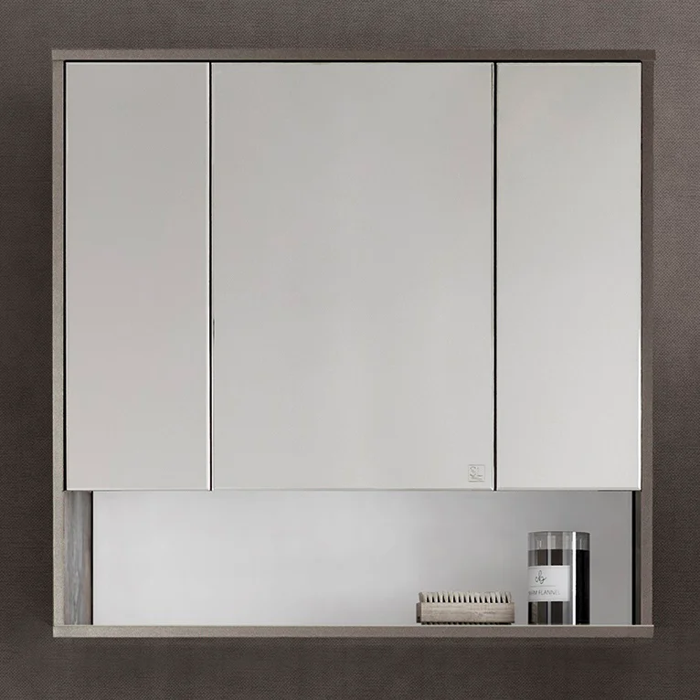 Зеркальный шкаф Style Line Экзотик 80 древесина/белый