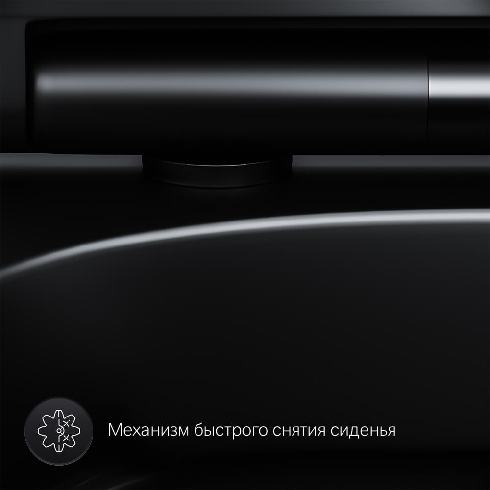 Унитаз подвесной Am.Pm Spirit 2.0 C701700MBSC FlashClean c сиденьем микролифт, черный — купить со скидкой в Москве. Интернет-магазин сантехники Пять-измерений.ру