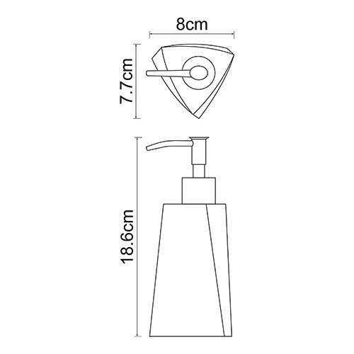 Дозатор для мыла WasserKraft Ohre K-37799
