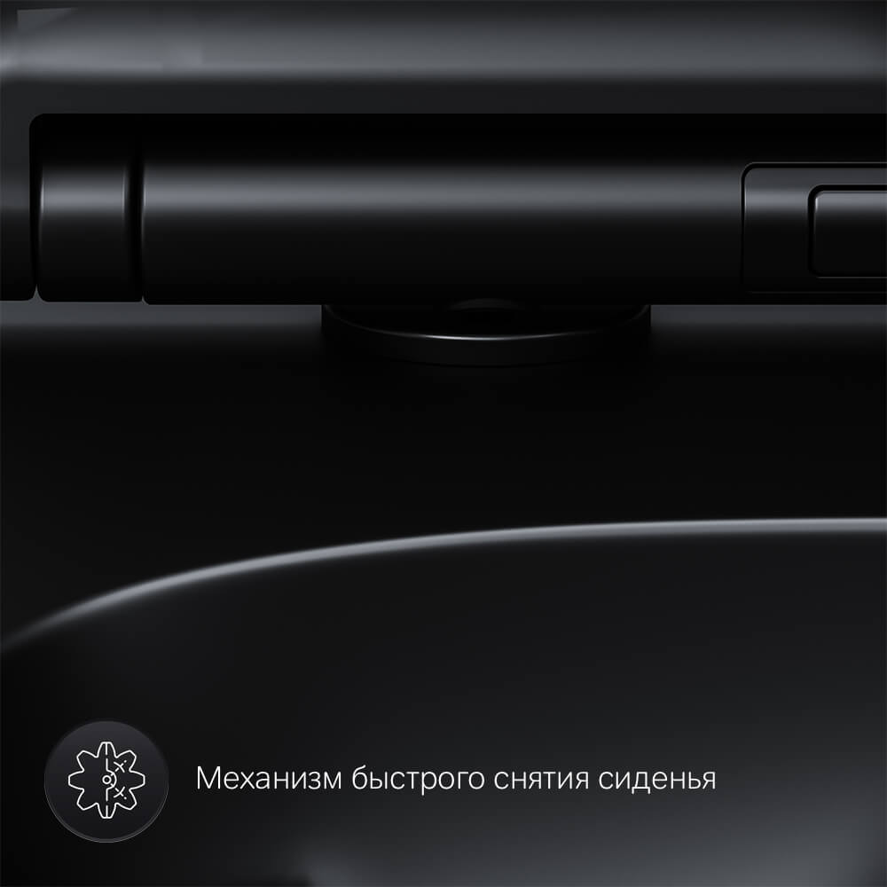 Унитаз подвесной Am.Pm X-Joy S C85A1700MBSC FlashClean c сиденьем микролифт, черный — купить со скидкой в Москве. Интернет-магазин сантехники Пять-измерений.ру