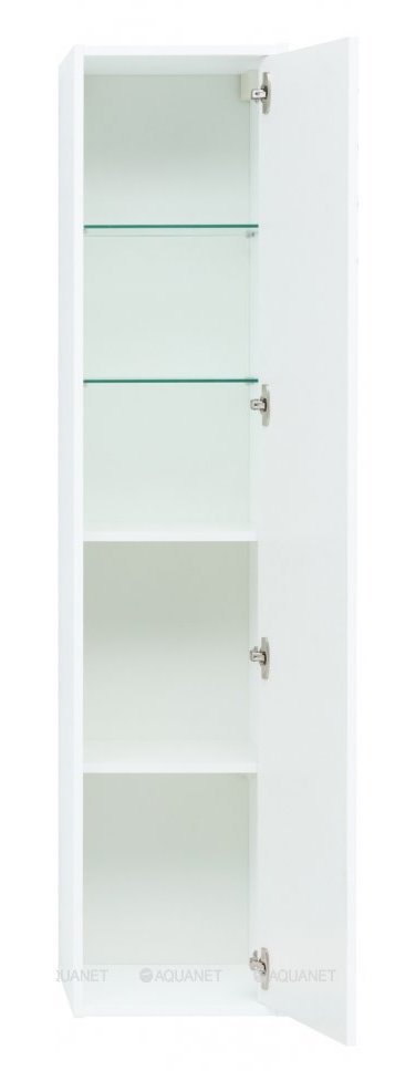 Шкаф-пенал для ванной Aquanet Lino 35 белый матовый